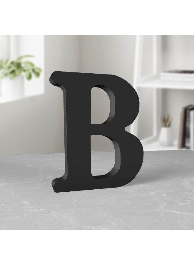 TPGP حروف خشبية سوداء TPGP - حروف قائمة غير مكتملة بطول 6 بوصات لتزيين الجدران، لوحات علامات وديكور منزلي - Image 1