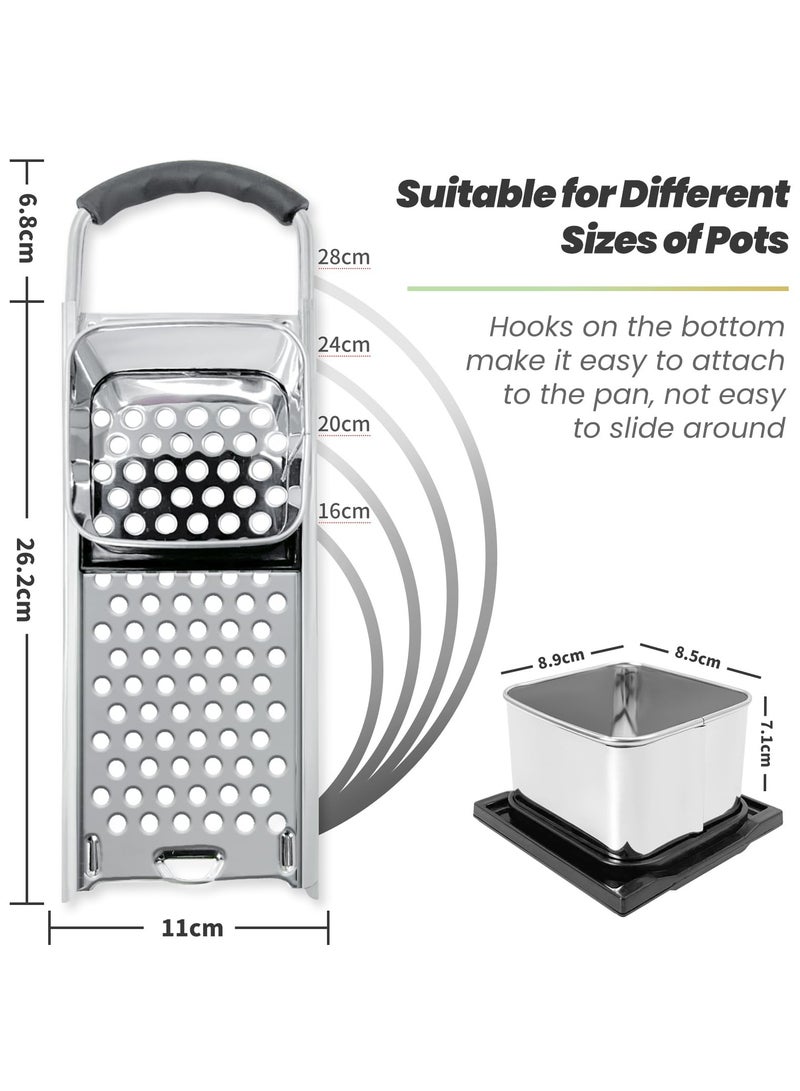Pasta Makers, Premium Grade Stainless Steel Pasta Makers, Efficient Homemade Pasta Makers, Dishwasher Safe Spaetzle Noodle Maker with Comfort Handle  - Image 4