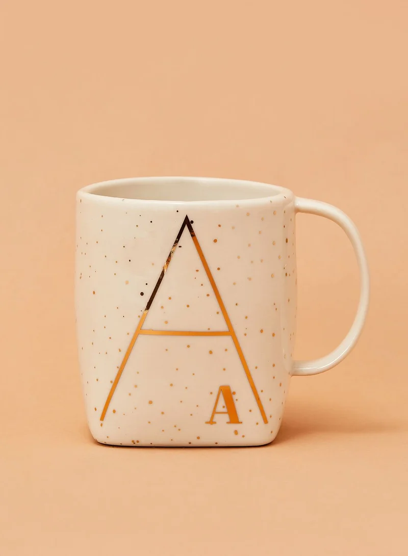 Anthropologie Home Initial A Mug