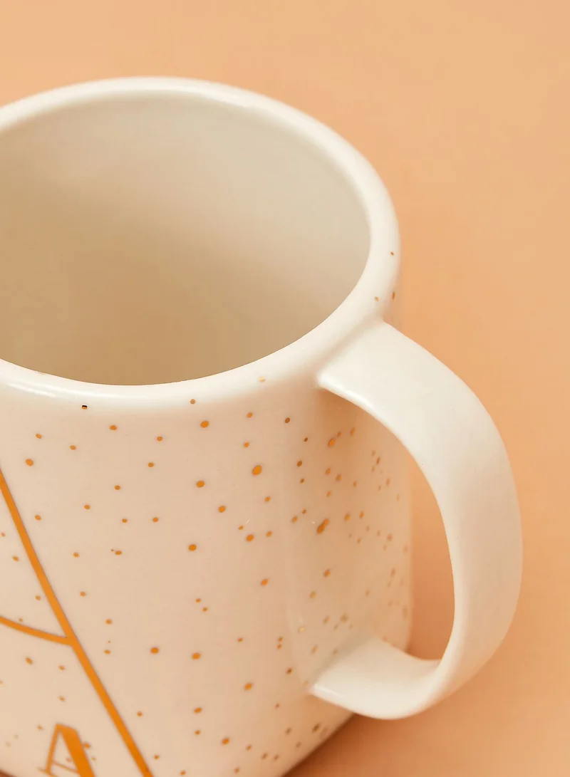 Anthropologie Home Initial A Mug