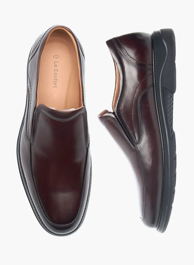 Le Confort Mens Solid Slip-On Loafers