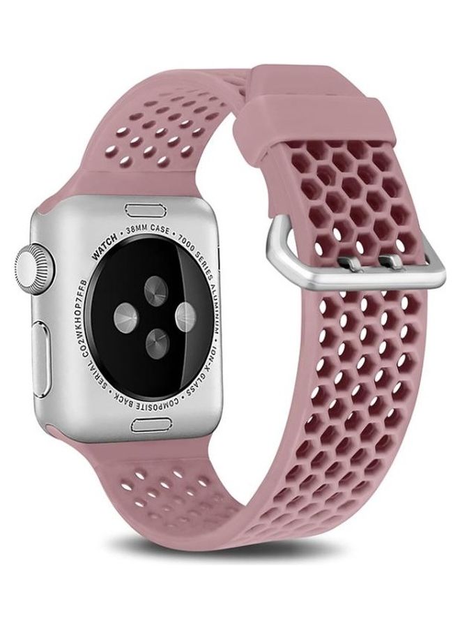HuHa Watchband For Apple Watch Series 7 6 u0026 SE u0026 5 u0026 4  3 u0026 2 u0026 1 Light Pink - Image 1