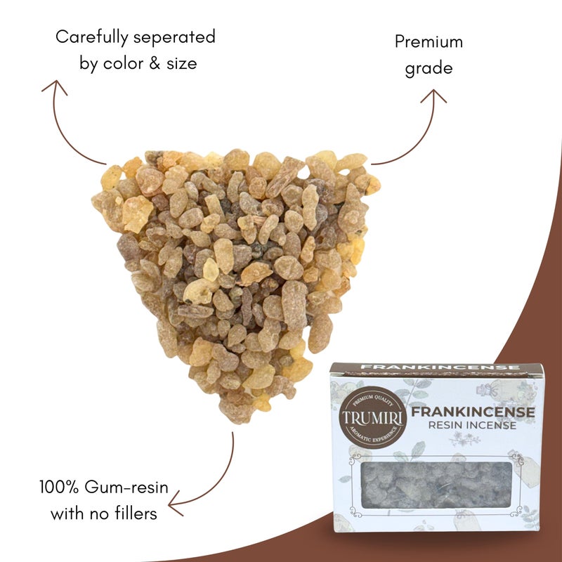 TRUMIRI Frankincense Resin Incense for Church - Natural Tree Gum Sap - 30g Pack - Image 3
