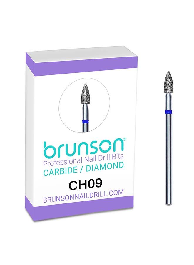 brunson Nail Drill Bits Diamond Cuticle Remover Nail Bits CH09 - Image 1