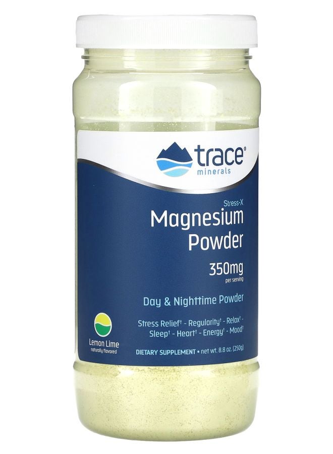 Trace Minerals Stress-X Magnesium Powder Lemon Lime 8.8 oz (250 g)
