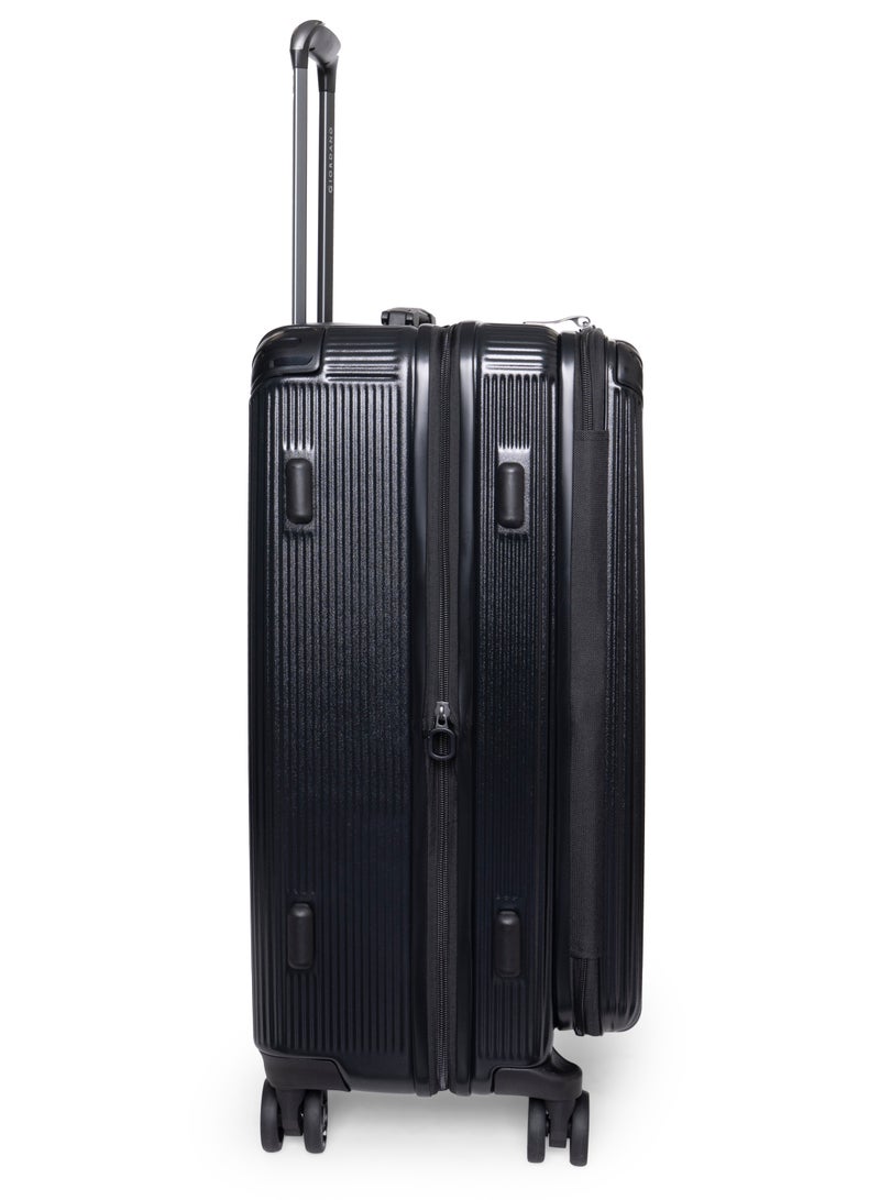 GIORDANO Giordano Titanx Front Opening PC Hardshell Unbreakable Luggage Set Black, Expandable, Secure Lock, 4 Double Wheels Travel Lugggage, Laptop Compartment on Small Carry-on Cabin Luggage, Checked Luggage  - Image 5