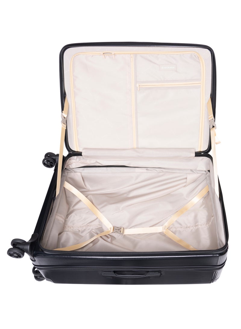 GIORDANO Giordano Titanx Front Opening PC Hardshell Unbreakable Luggage Set Black, Expandable, Secure Lock, 4 Double Wheels Travel Lugggage, Laptop Compartment on Small Carry-on Cabin Luggage, Checked Luggage  - Image 4