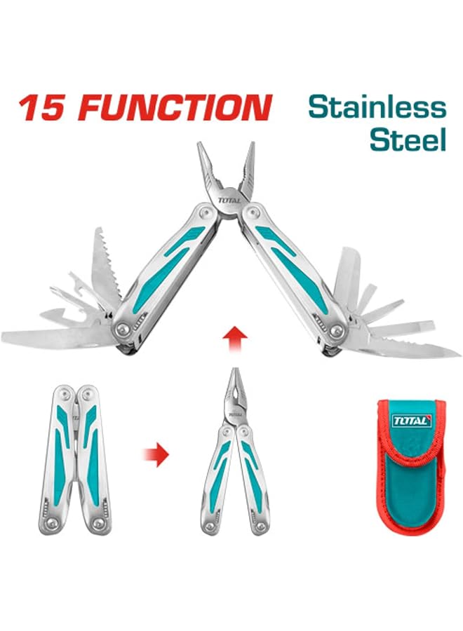 TOTAL Foldable Multi Function Tool Tfmft01151 - Image 2
