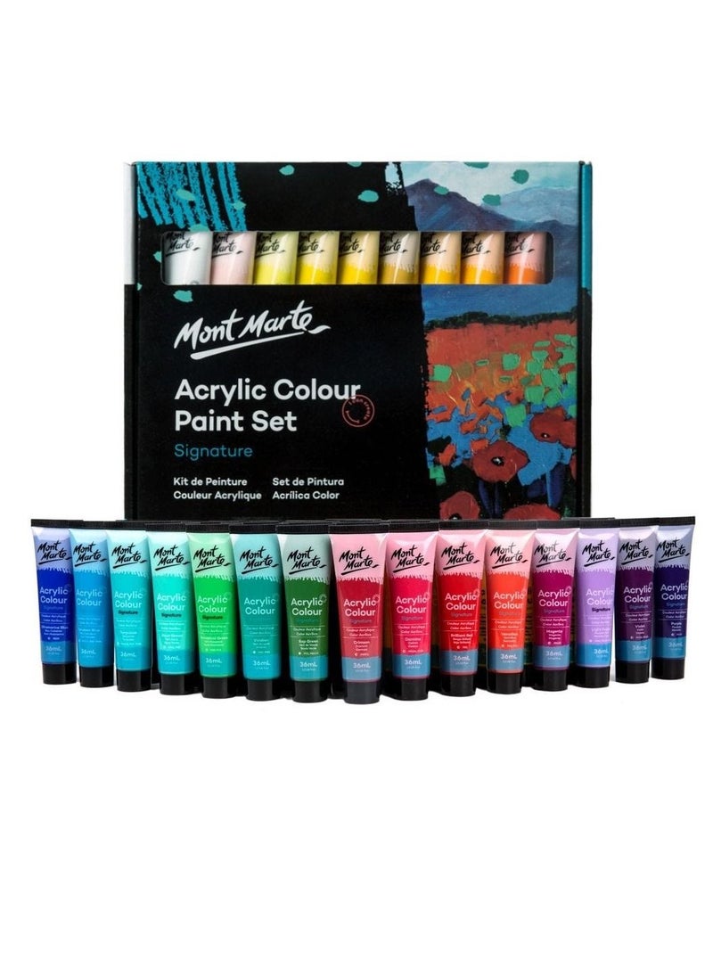 36-Piece Signature Acrylic Colour Paint Set 36ml Content - pzsku/Z6B2B64C1FFB6502871C0Z/45/_/1659438107/cd13f6f5-72f4-4900-a65d-dfaadd63b419