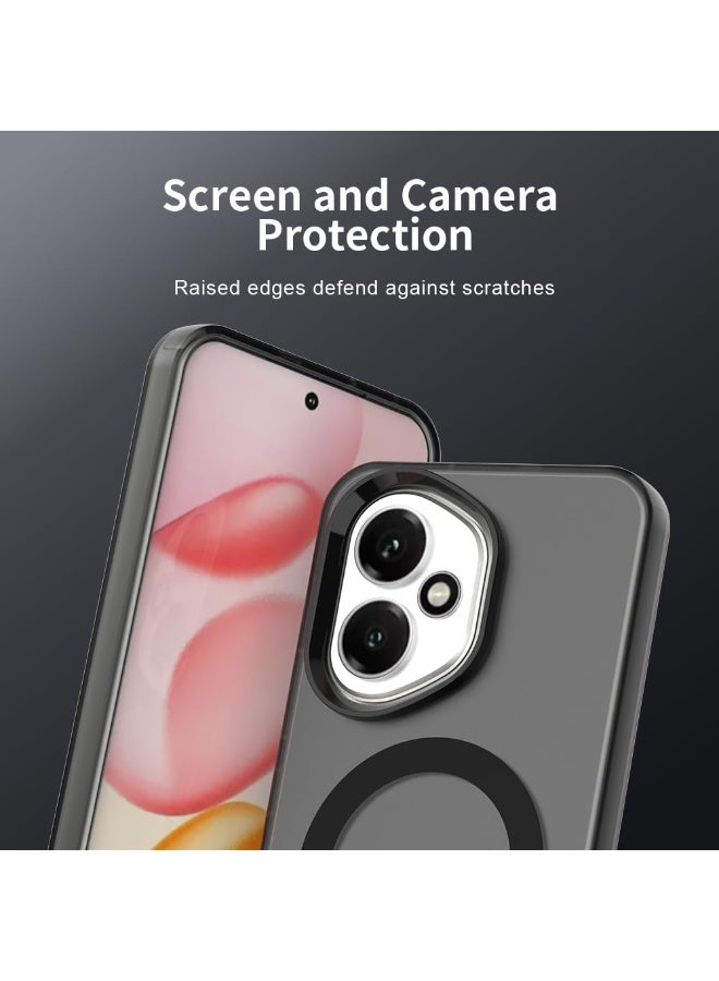 عام مغناطيسي لهونر 400: 【متوافق مع ماج سيف】 غطاء هاتف شبه شفاف مات مقاوم للصدمات - هونر 400 غطاء رفيع مقاوم للسقوط بمواصفات عسكرية من السيليكون - Image 5