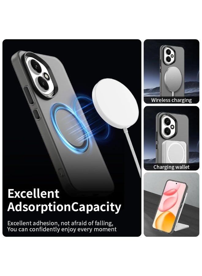 عام مغناطيسي لهونر 400: 【متوافق مع ماج سيف】 غطاء هاتف شبه شفاف مات مقاوم للصدمات - هونر 400 غطاء رفيع مقاوم للسقوط بمواصفات عسكرية من السيليكون - Image 4