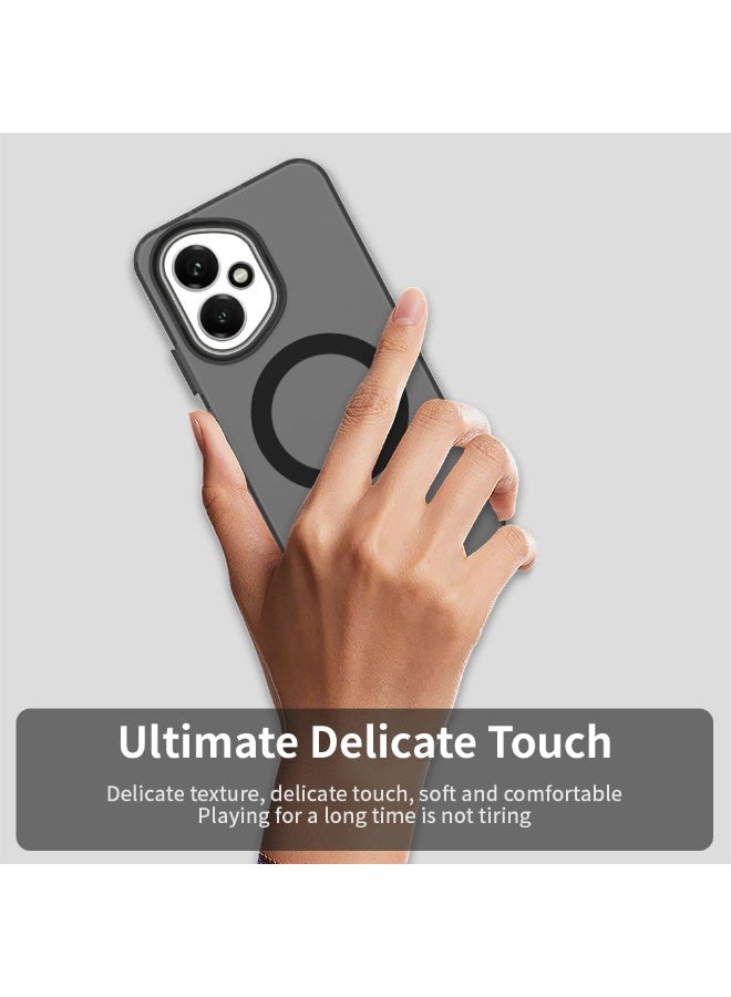 عام مغناطيسي لهونر 400: 【متوافق مع ماج سيف】 غطاء هاتف شبه شفاف مات مقاوم للصدمات - هونر 400 غطاء رفيع مقاوم للسقوط بمواصفات عسكرية من السيليكون - Image 3