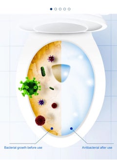 AROAQ 30 Pieces Toilet Cleaner Sheet Toilet Cleaning Deodorant Yellow Dirt Cleaning Products  - Image 3