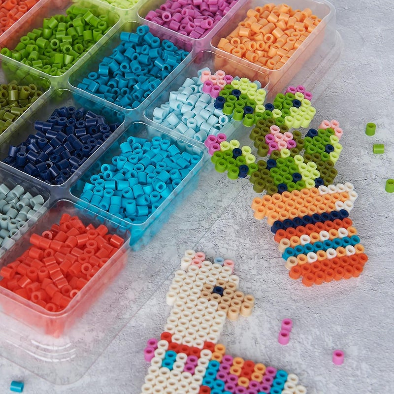 Perler Tropical Colors Fuse Bead Tray for Crafts, 4000pcs - Image 5