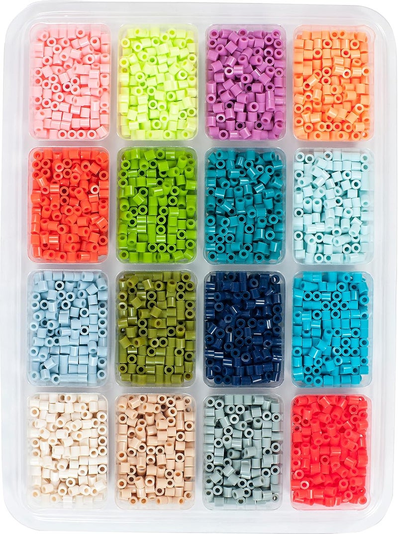 Perler Tropical Colors Fuse Bead Tray for Crafts, 4000pcs - Image 3