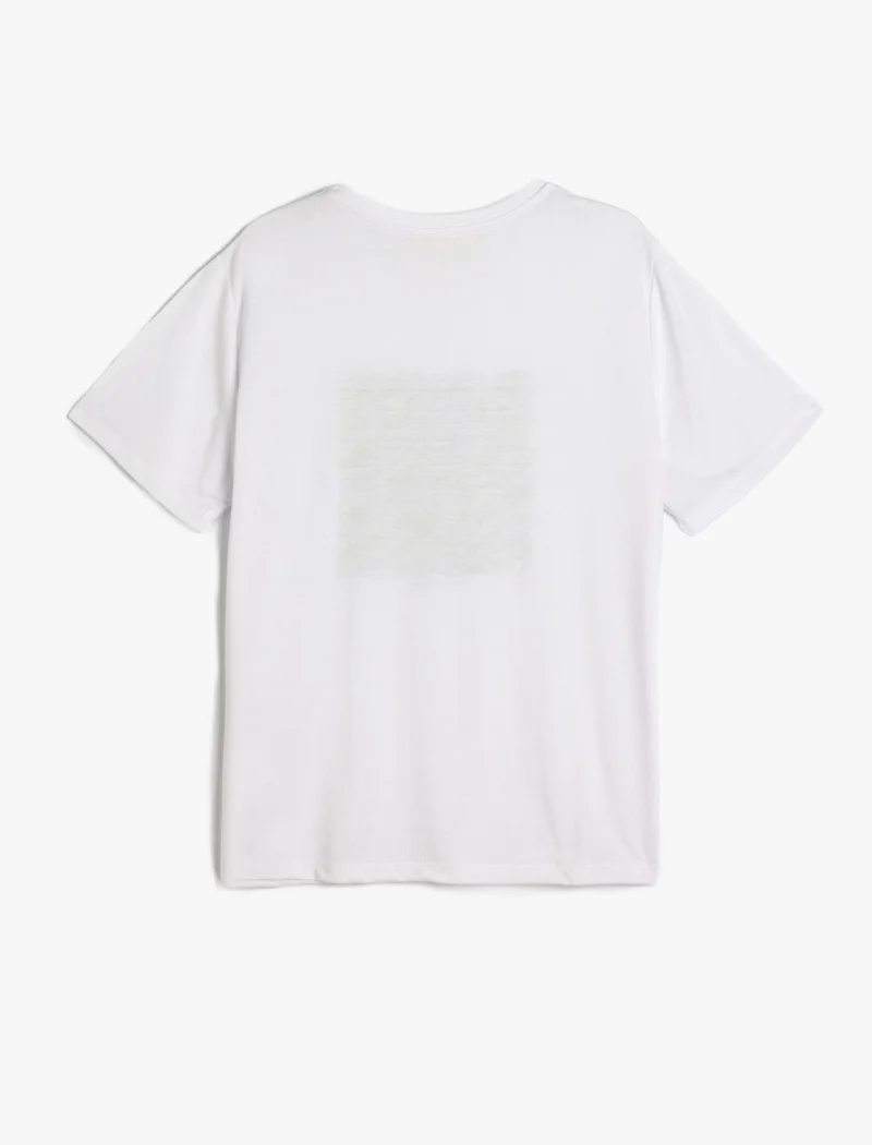 كوتون Glitter Printed T-Shirt