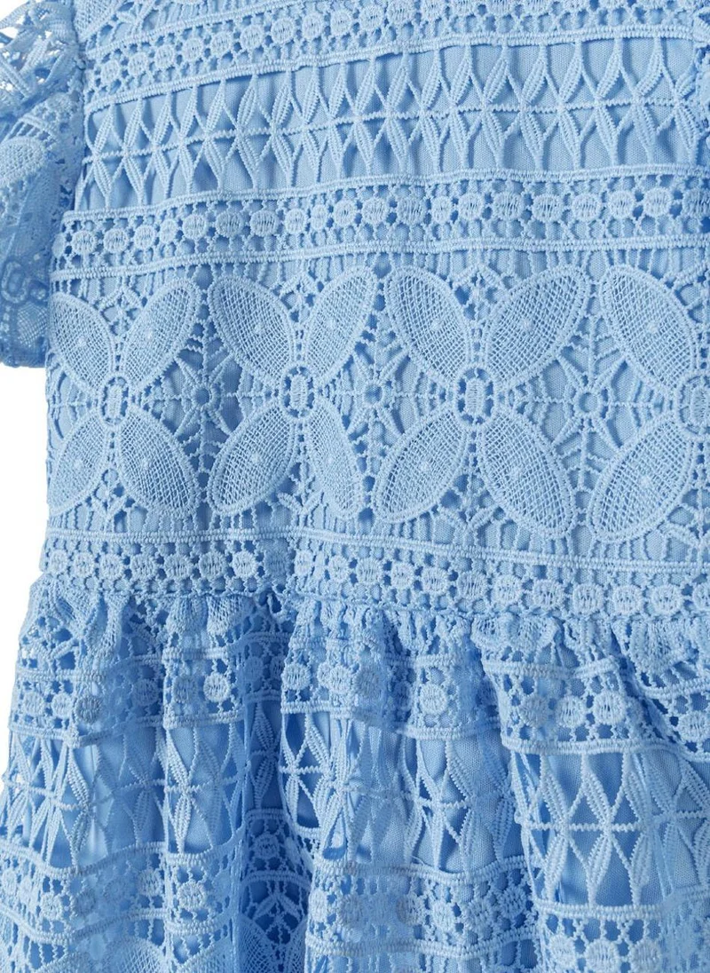 MINOTI Lace Overlay Dress