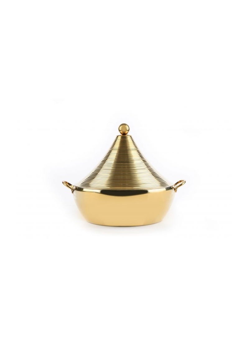 Alsaif home Saif Home 3L Spiral Gold Stainless Steel Container 