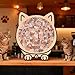 Lucift 135Piece Colored Cat Shaped Wooden Jigsaw Puzzle Cats Shaped Wooden Puzzle Unique Animal Shape Wood Puzzle Creative Gifts for Cats Lovers Home Decor - Image 3