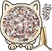 Lucift 135Piece Colored Cat Shaped Wooden Jigsaw Puzzle Cats Shaped Wooden Puzzle Unique Animal Shape Wood Puzzle Creative Gifts for Cats Lovers Home Decor - Image 2