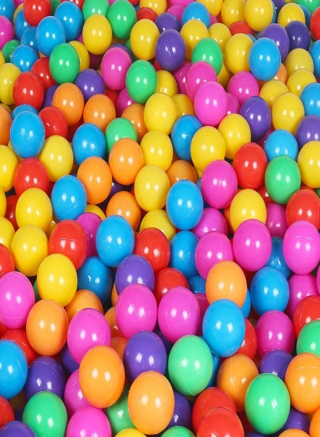 50 Pieces Colorful Soft Plastic Balls for Kids Tents and Pools, Suitable Toy as Gift.  - Image 1