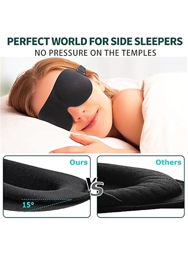 Sleep Mask for Back and Side Sleeper, Block Out Light, Sleeping Eye Mask of 3D Night Blindfold, Zero Pressure Ultralight Travel Eye Cover Purple - Image 3