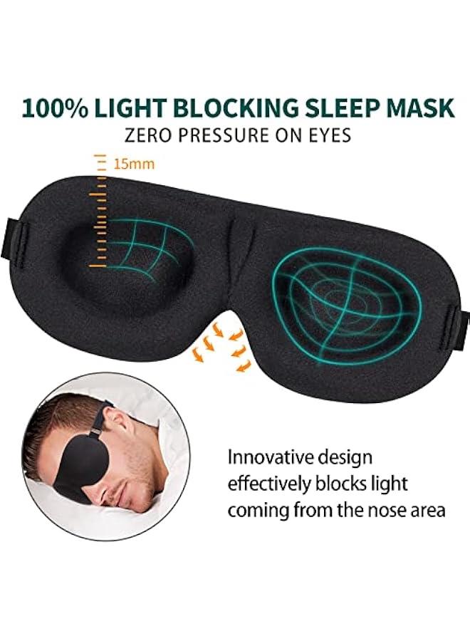 Sleep Mask for Back and Side Sleeper, Block Out Light, Sleeping Eye Mask of 3D Night Blindfold, Zero Pressure Ultralight Travel Eye Cover Purple - Image 2