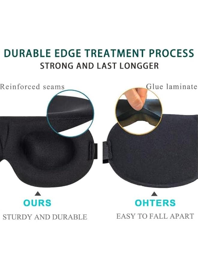 Sleep Mask for Back and Side Sleeper, Block Out Light, Sleeping Eye Mask of 3D Night Blindfold, Zero Pressure Ultralight Travel Eye Cover Purple - Image 5