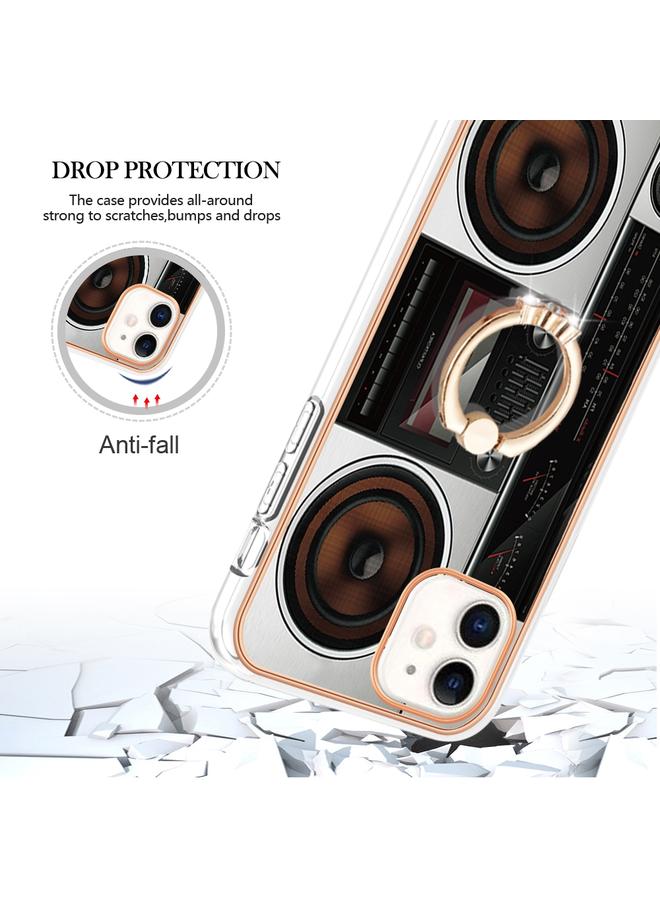 Zaboon Case For iPhone 11 Electroplating Dual-side IMD Phone Case with Ring Holder - Image 4