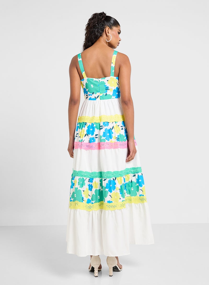 ELLA Floral Print Maxi Dress - Image 2