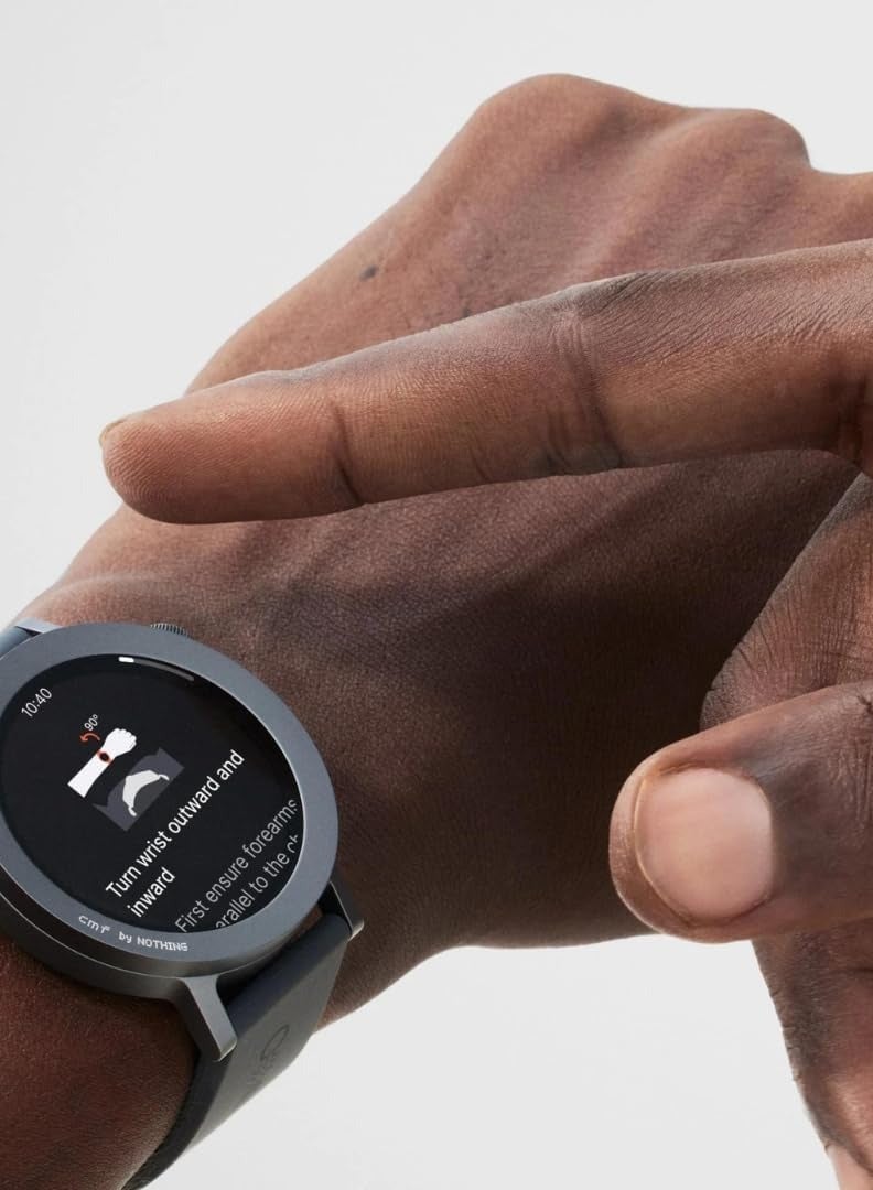 CMF by Nothing Watch Pro 2, 1.32" AMOLED, auto-brightness,Gesture Control, 3D warmup guide,GPS Smartwatch - Ash Grey - Image 2