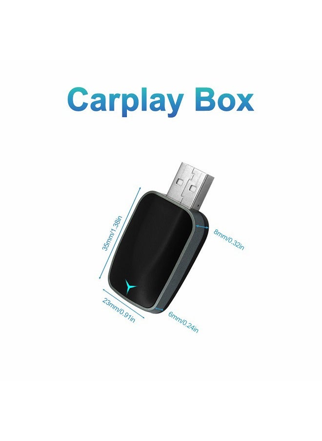 2025 New mini Wireless Carplay Adapter, Convert Wired to Wireless Car Play & Android Auto 2-in-1 Adapter for Apple iPhone & Android Phone, Plug & Play, Auto Connect, No Delay, w/USB C for iOS 10+ Android 11+