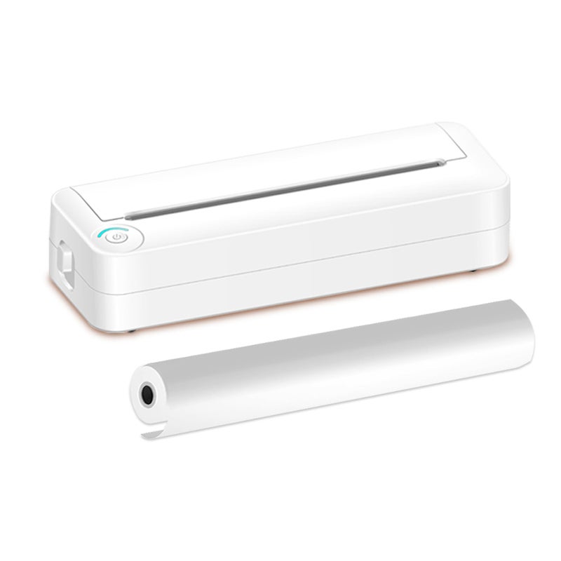 A4 Portable Paper Printer Thermal Printing Wireless BT Connect Compatible with iOS and Android Mobile Photo Printer Support 210mm Wide for Outdoor Travel Home Office Printing Sketches Reports - Image 1