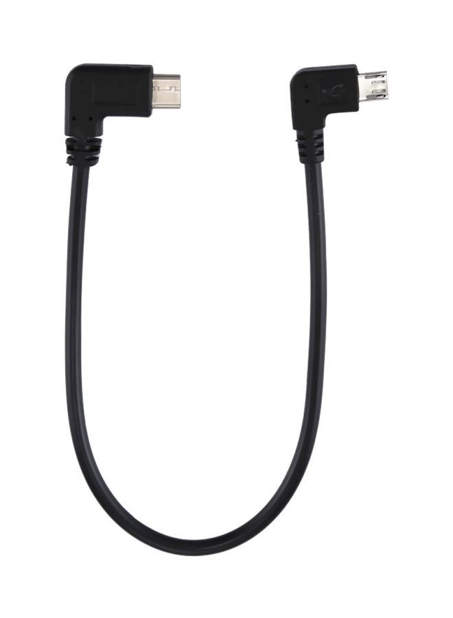 NIBEMINENT Type-C To Micro USB Adapter Cable 25centimeter Black - Image 2
