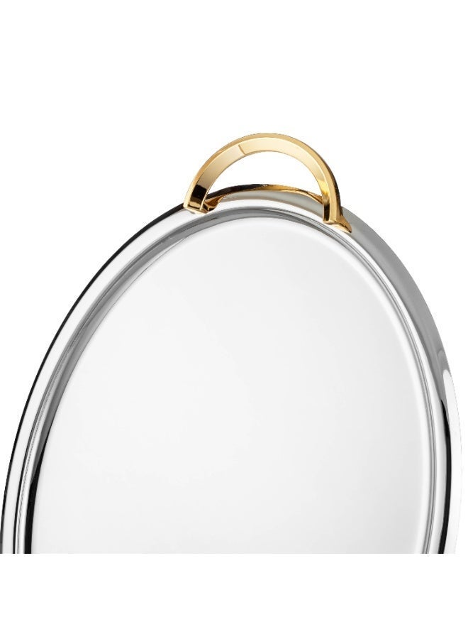 دانيا طقم صواني ضيافة فاخرة 🤍 تصميم معدني أنيق بثلاثة أحجام لجميع مناسباتك - Image 4