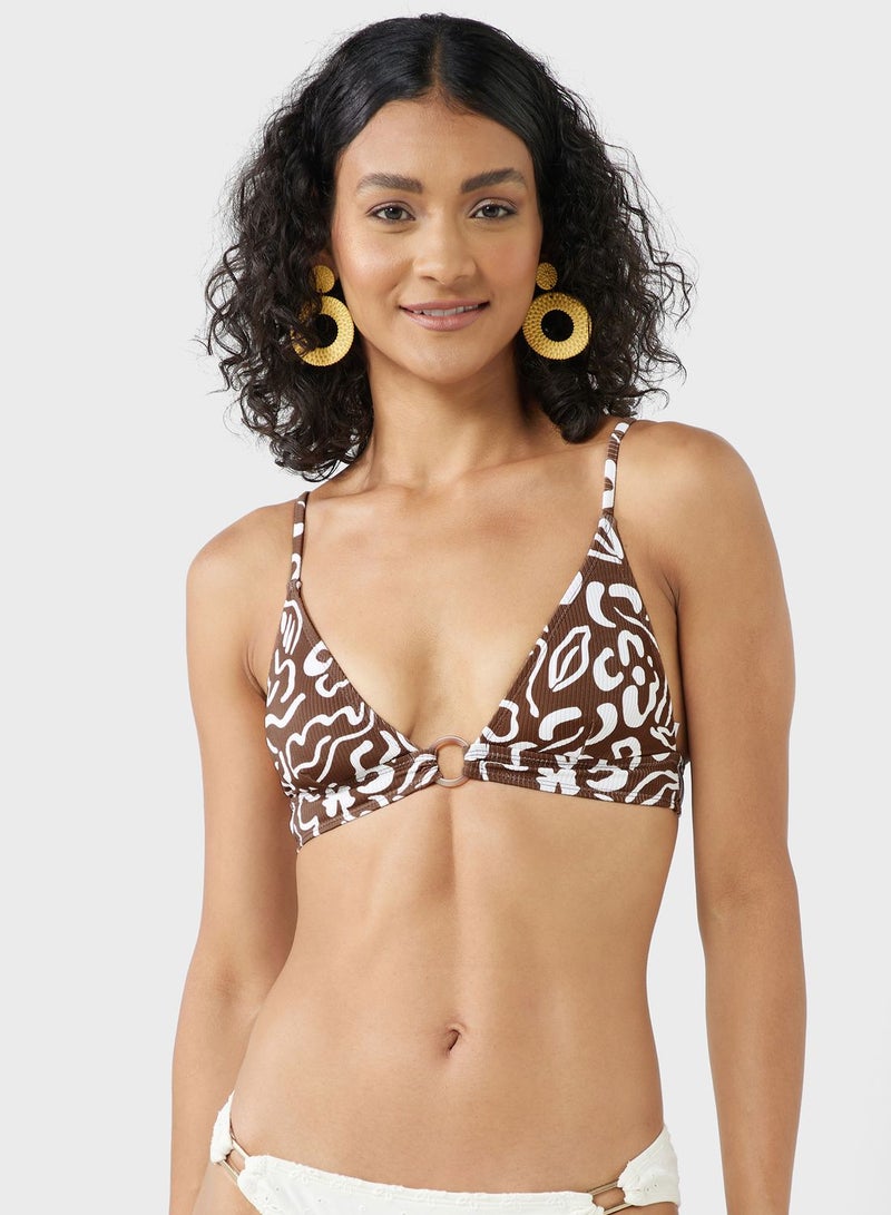 TOPSHOP Floral Print Bikini Top - Image 4