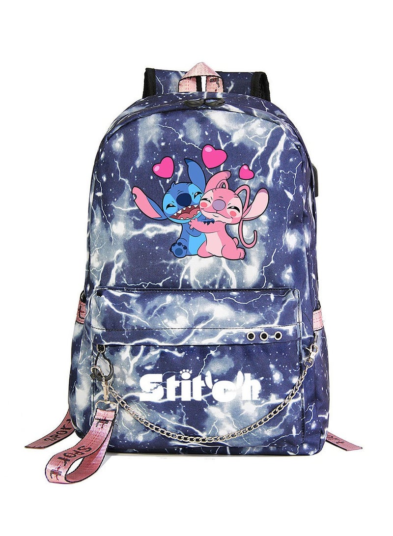 STITCH Stitch Printed Youth Casual Woven Strap Backpack