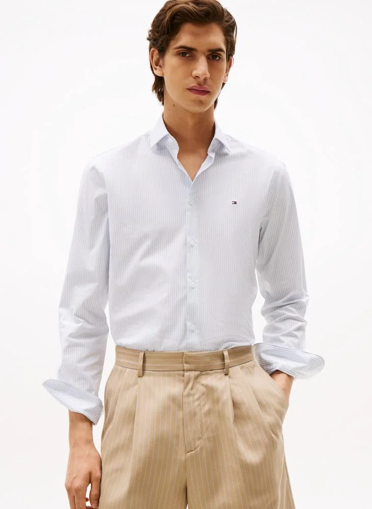 تومي هيلفيغر Slim Stretch Stripe Shirt