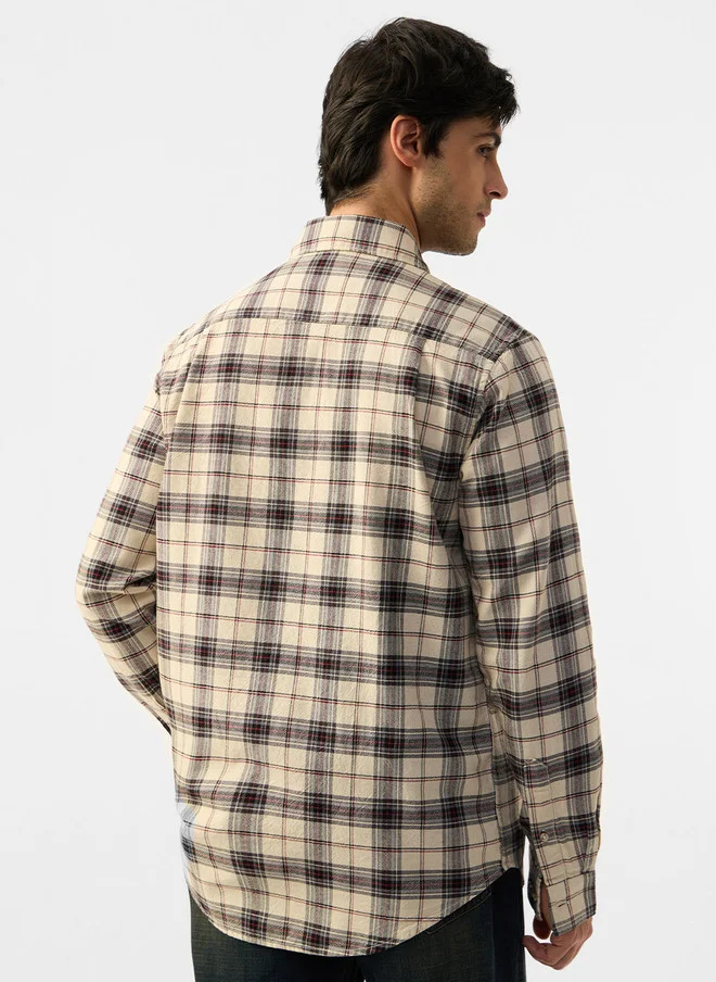 The Souled Store  The Souled Store Men Slim Fit Checked Casual Shirt  | Best Price UAE