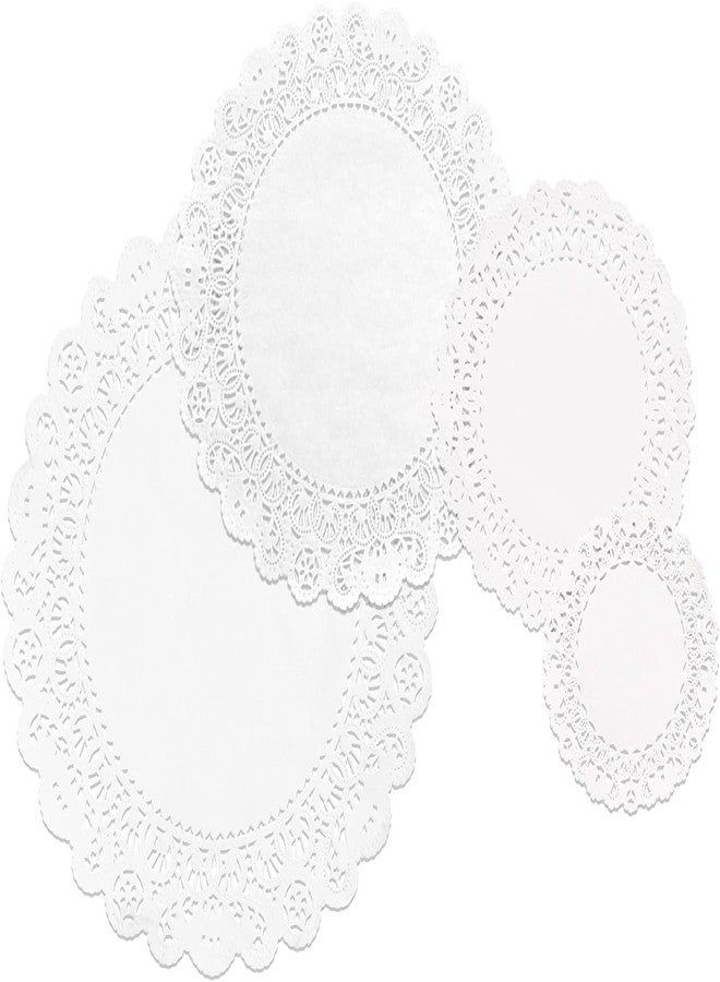 AUTOWRAP White Paper Lace Doilies - 10.5 inch Disposable Paper Placemats for Baked, Grilled, Fried Food,Tableware Decoration (100 pc) - Image 3