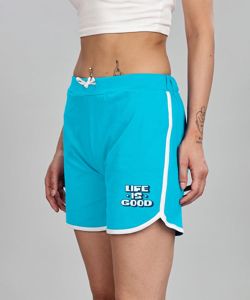 SHODOX® 100% Cotton Women Casual Shorts - Printed Short for Gym, Yoga, Cycling, Dance, Summer - Regular Fit (Pack of 2) - Image 2