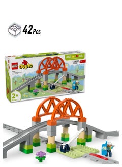 LEGO LEGO DUPLO Town Train Bridge & Tracks Expansion Set 10426 Building Set (42 Pieces)  - Image 1