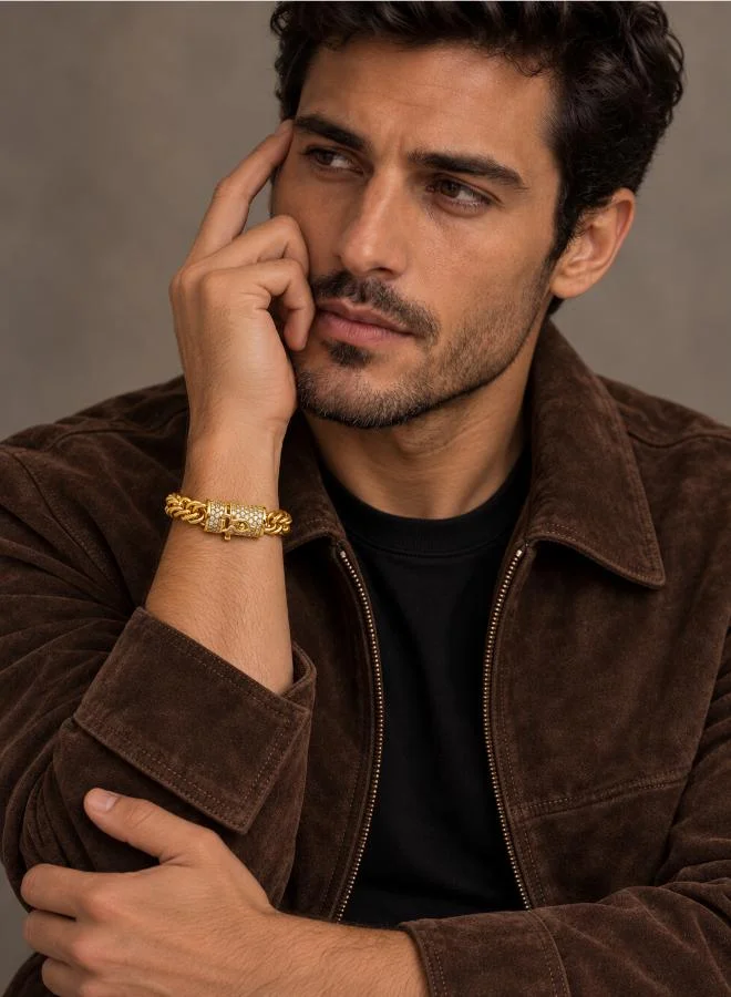 Seventy Five Gold Stone Bracelet