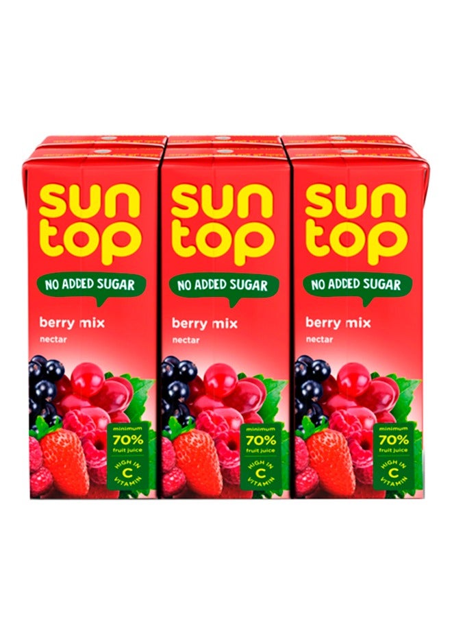 Suntop Berry Mix Nectar Drink 6 x 180ml - Image 1