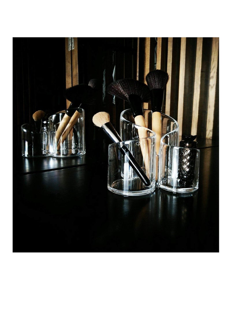 ENN Maruti ENN Acrylic Makeup Accessories Multipurpose Desk Organizer Stand for Nail Polish Hair Combs Eyeliner Makeup Brush Organisers Toothbrush Holder - Image 3