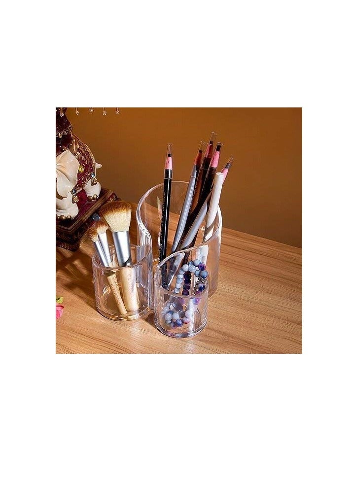 ENN Maruti ENN Acrylic Makeup Accessories Multipurpose Desk Organizer Stand for Nail Polish Hair Combs Eyeliner Makeup Brush Organisers Toothbrush Holder - Image 4