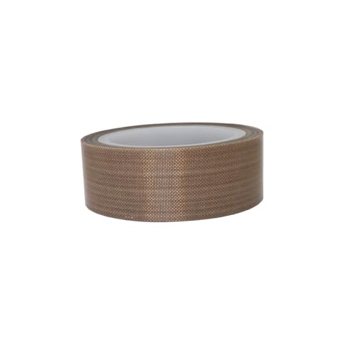 YongXuan PTFE Coated Fabric Tape Teflon Adhesive Tape High Temperature Vacuum, Hand and Impulse Sealers Machine Sealing Tape 0.18mm Thick (19mm-5M) - Image 1