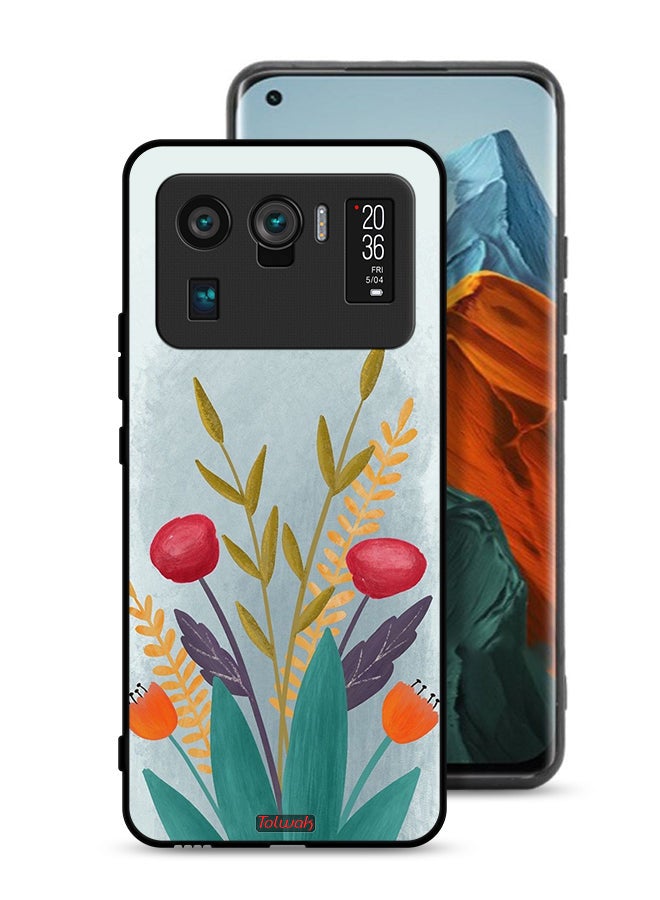 Tolwak Xiaomi Mi 11 Ultra Protective Case Cover Plants Drawing Art - Image 1