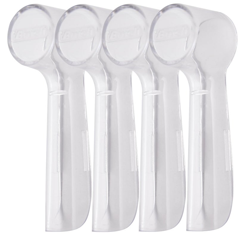ibrush 4 Pack Protective Cover Cap Compatible with Oral B Replacement Heads Fits for Cross Action Brush Heads and Pro 500 1000 1500 Electric Toothbrushes - Image 3