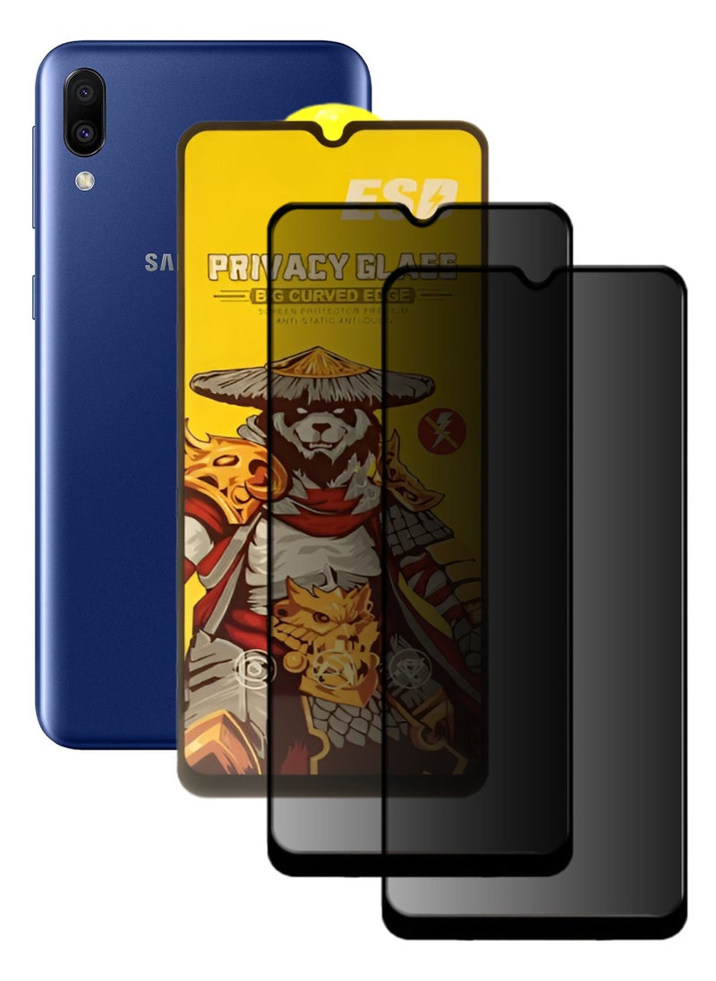 ESD 2 Pieces Tempered Dustproof Privacy Glass Screen Protector Compatible For Samsung Galaxy M20 - Image 1